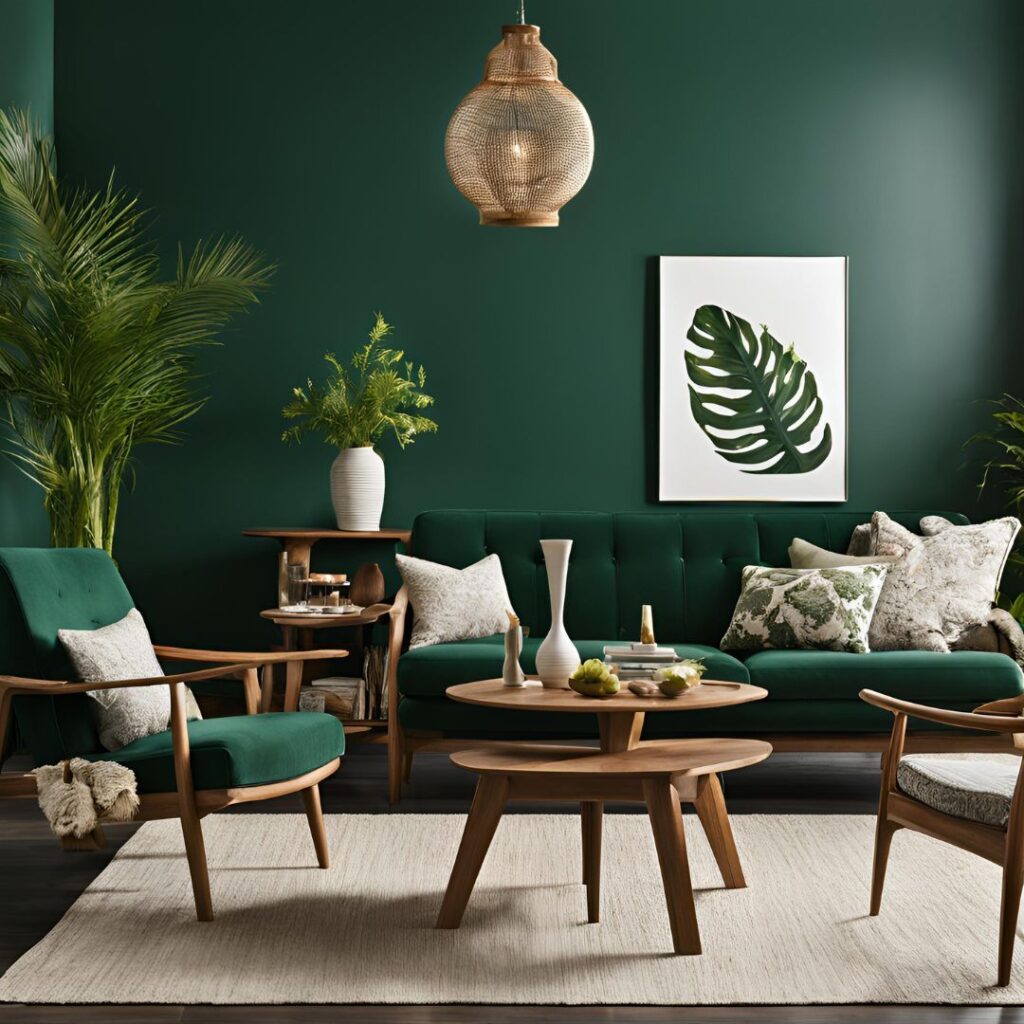 Dark Green Statement Rooms