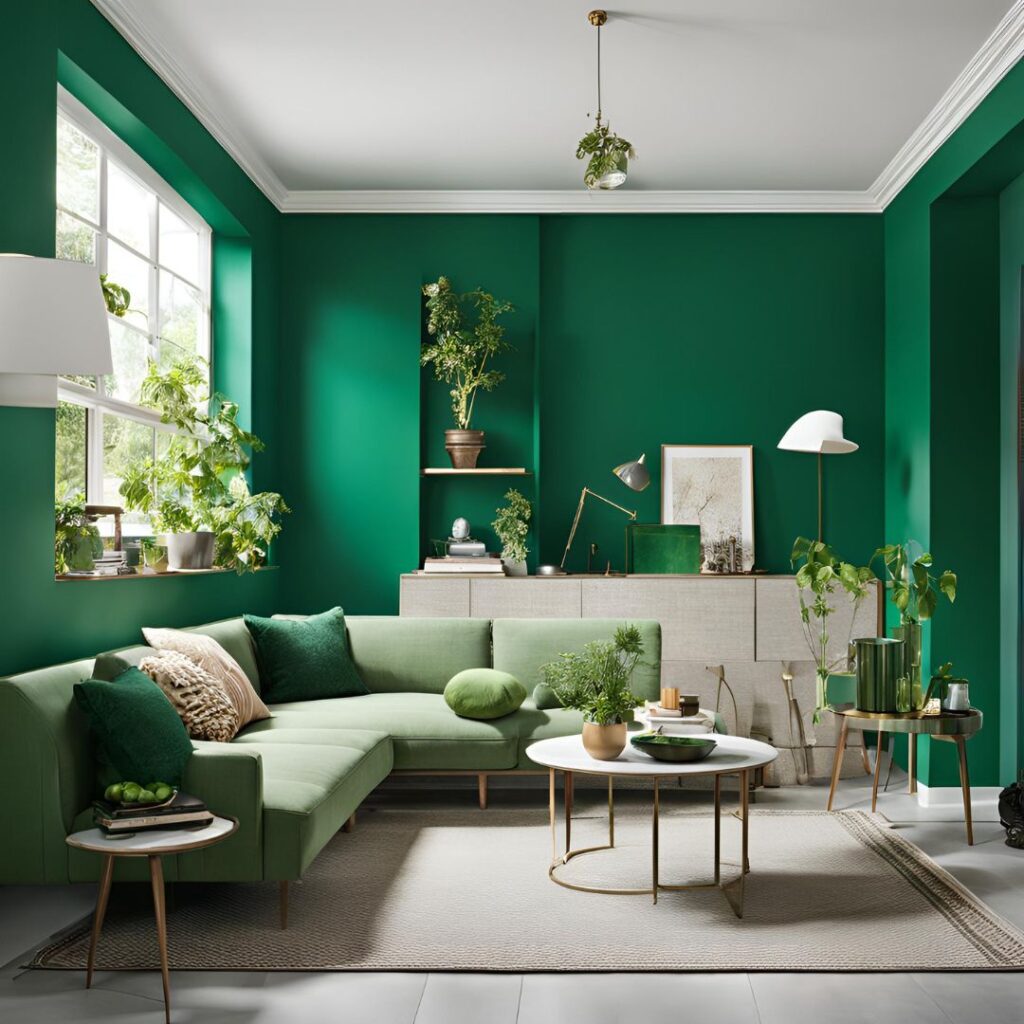 Emerald Green Feature Walls