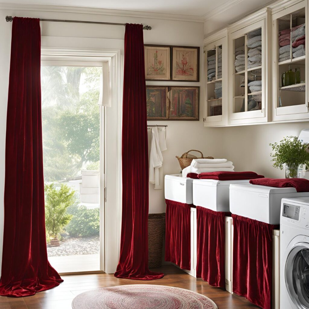 Hide Your Laundry Area with Curtains