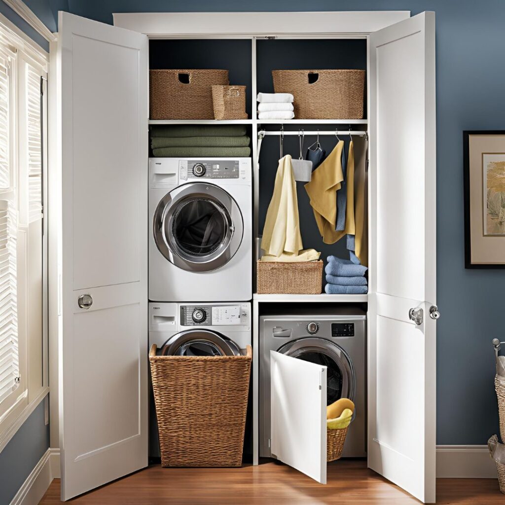 Maximize Storage in a Laundry Closet