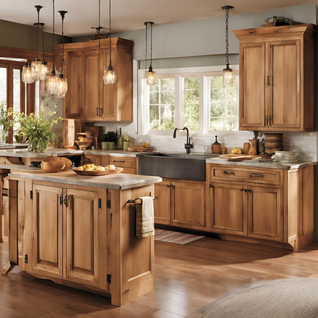 Natural Wood Cabinets