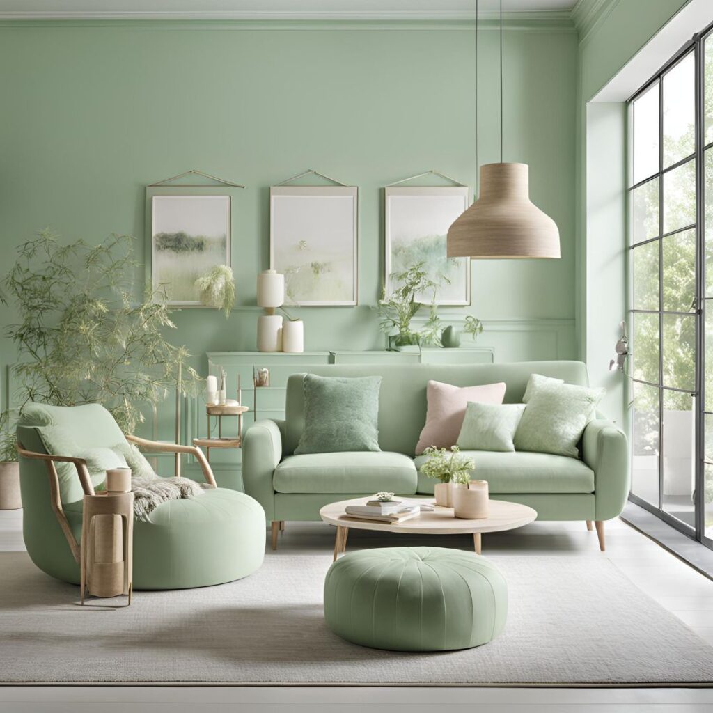 Pastel Green Interiors