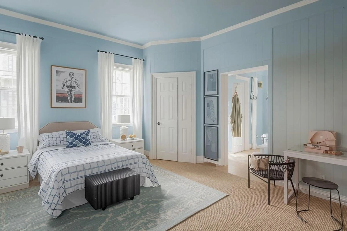 A simple, open layout always feels better than extra furniture