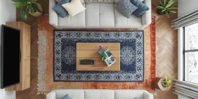 How to Layer Rugs in a Living Room