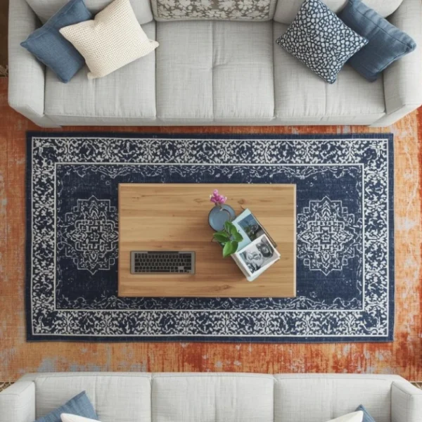 How to Layer Rugs in a Living Room
