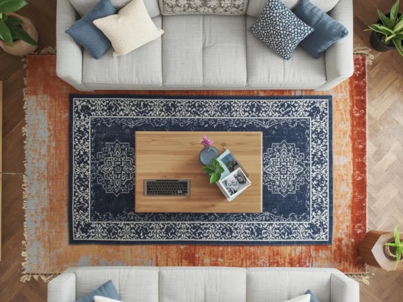 How to Layer Rugs in a Living Room