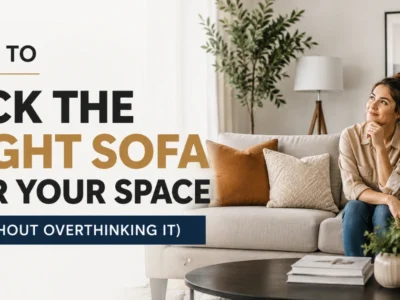 How to Pick the Right Sofa for Your Space Without Overthinking It