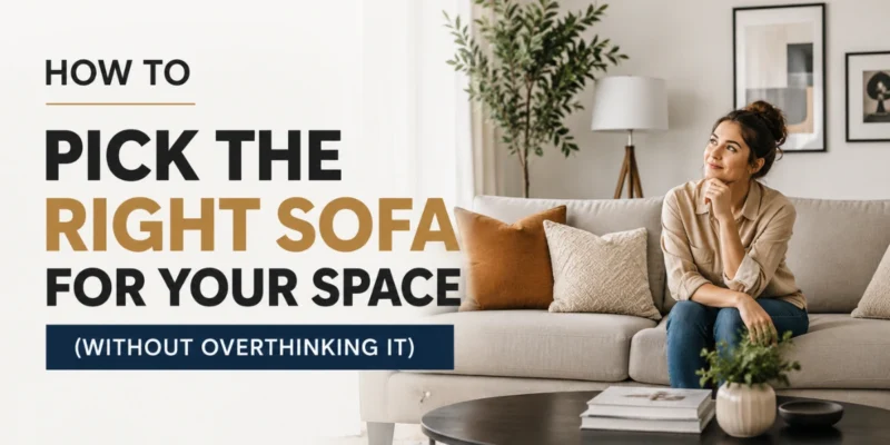 How to Pick the Right Sofa for Your Space Without Overthinking It