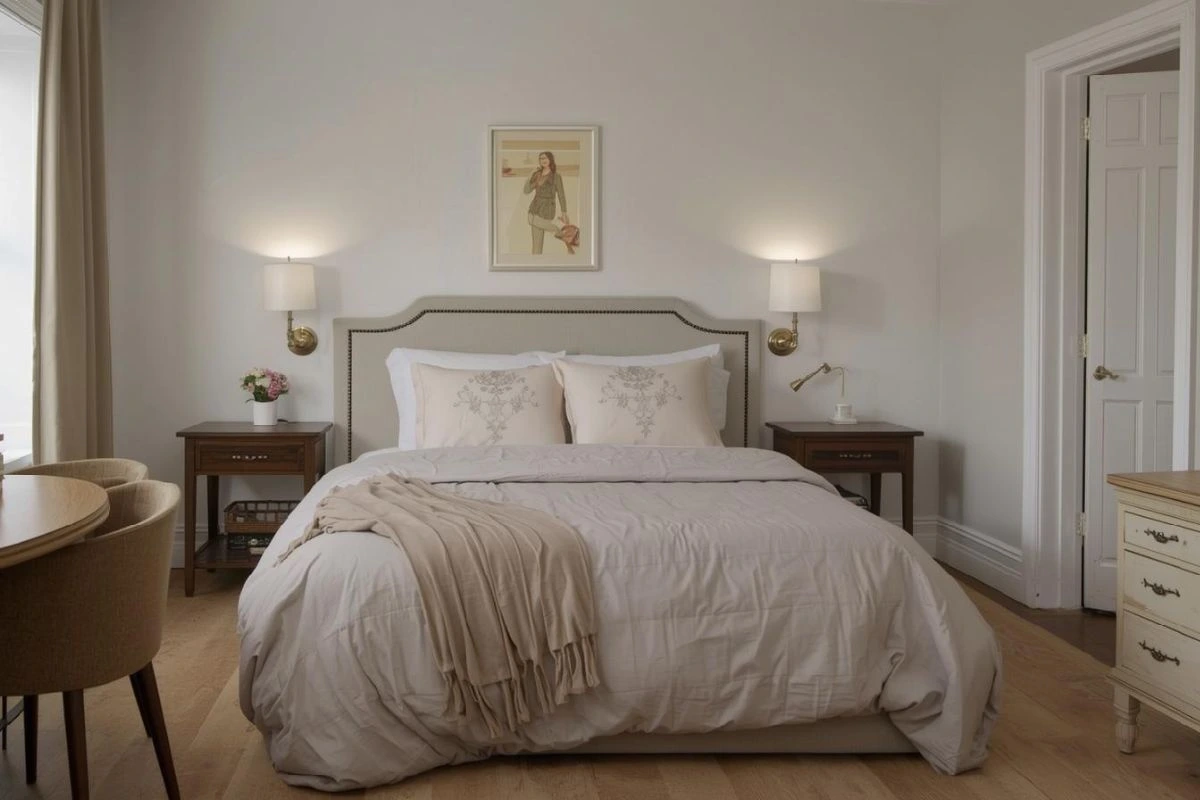 Making small bedrooms feel calmer with better lighting