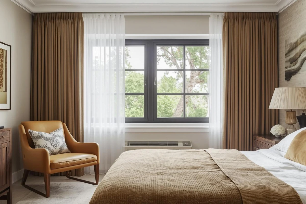 Soft window treatments that add privacy and warmth