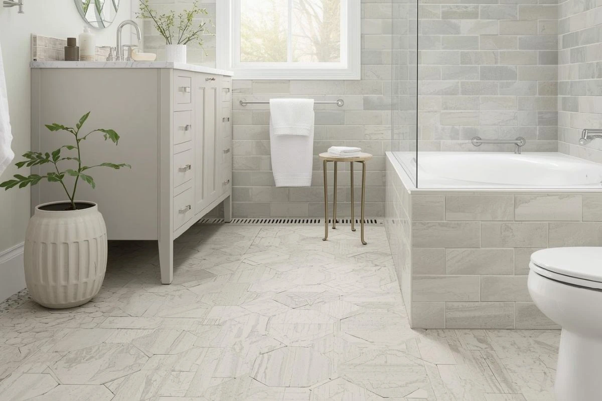 Bathroom Floor Tiles That Balance Beauty and Safety