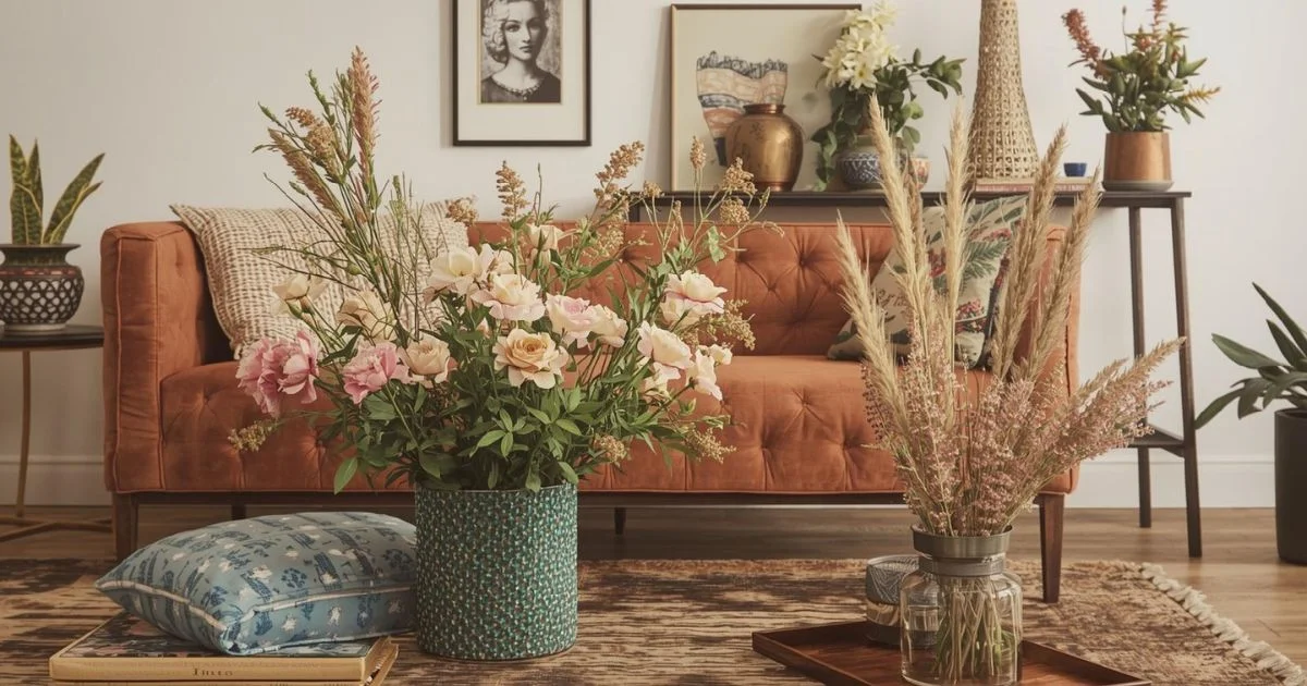 How to Choose Flower Decor That Makes Your Living Room Feel Warm and Lived In Flower Decor Ideas
