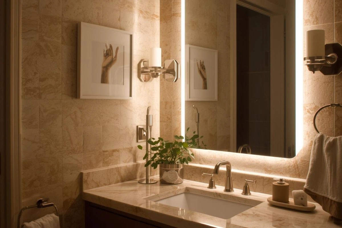 Layered Lighting Is the Secret to a Balanced Bathroom Layered Lighting Is the Secret to a Balanced Bathroom