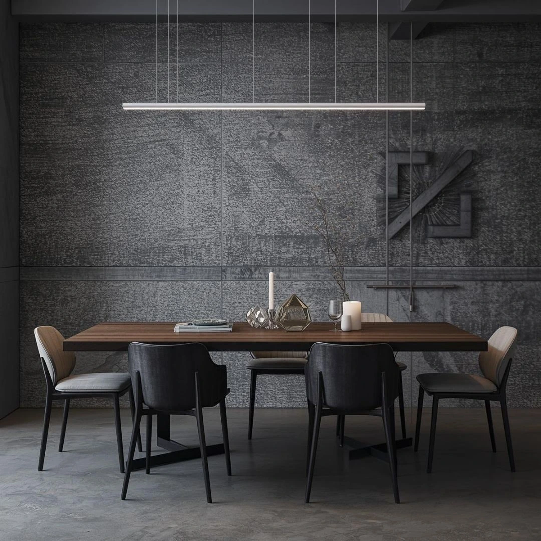 Linear Lighting for Rectangular Dining Tables Linear Lighting for Rectangular Dining Tables