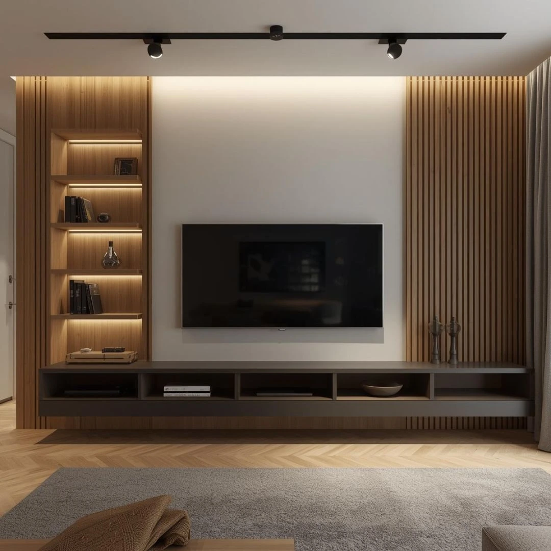 Modern TV Wall Design for Small Living Room (Yes, It Can Look Amazing)
