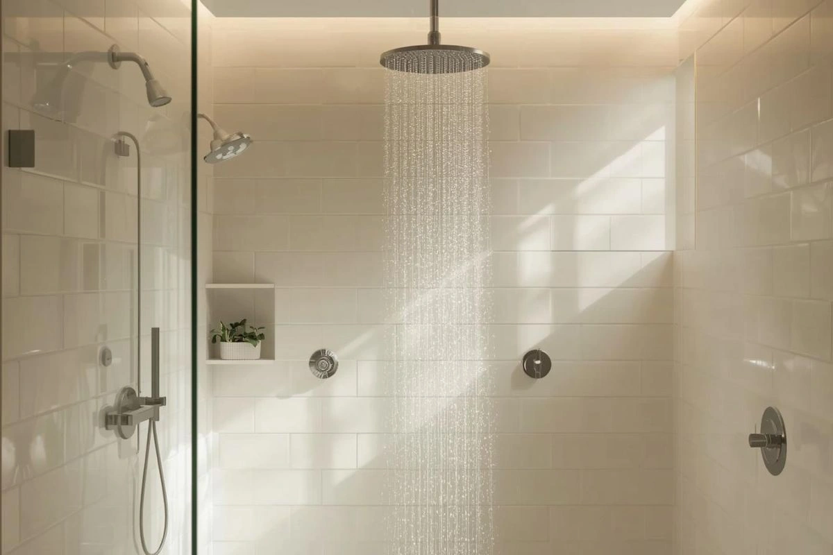 Shower Lighting That Feels Clean and Calm Shower Lighting That Feels Clean and Calm