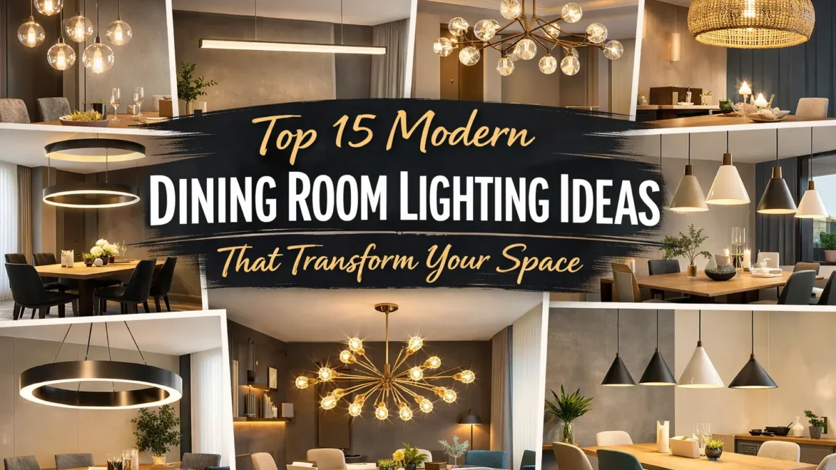 Top 15 Modern Dining Room Lighting Ideas That Transform Your Space