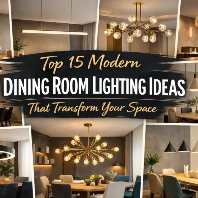Top 15 Modern Dining Room Lighting Ideas That Transform Your Space