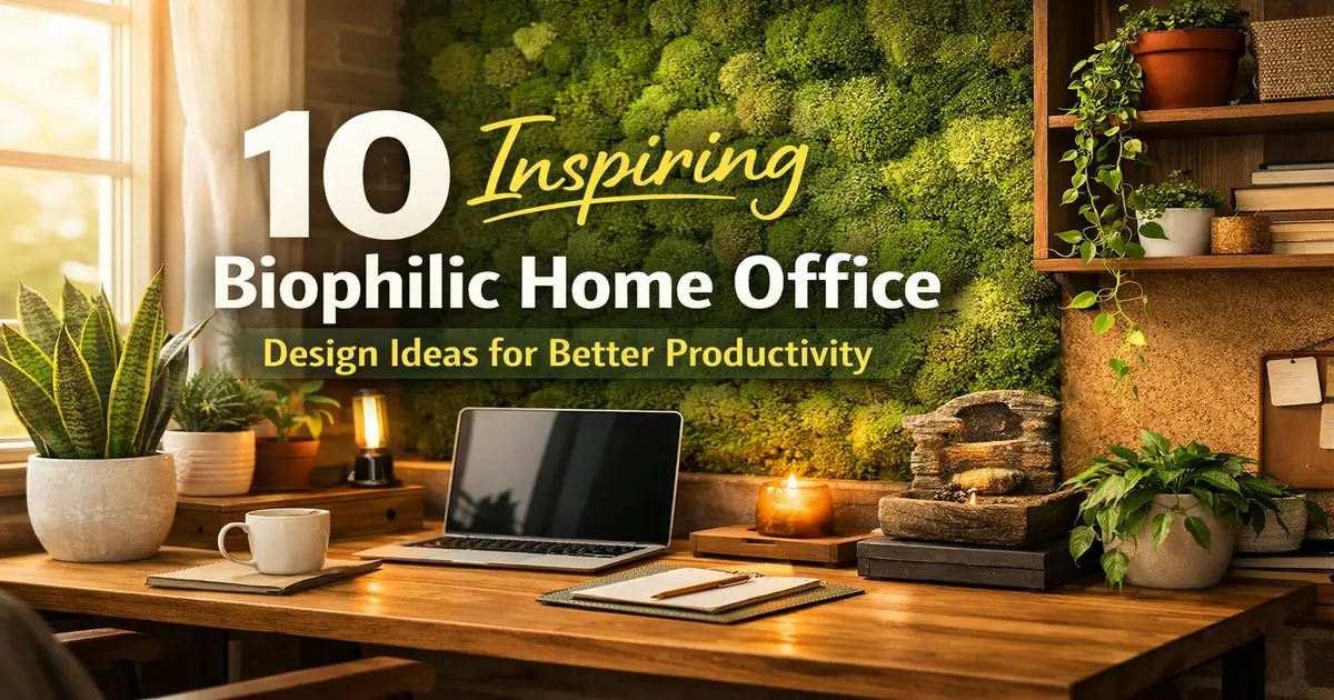 10 Inspiring Biophilic Home Office Design Ideas for Better Productivity