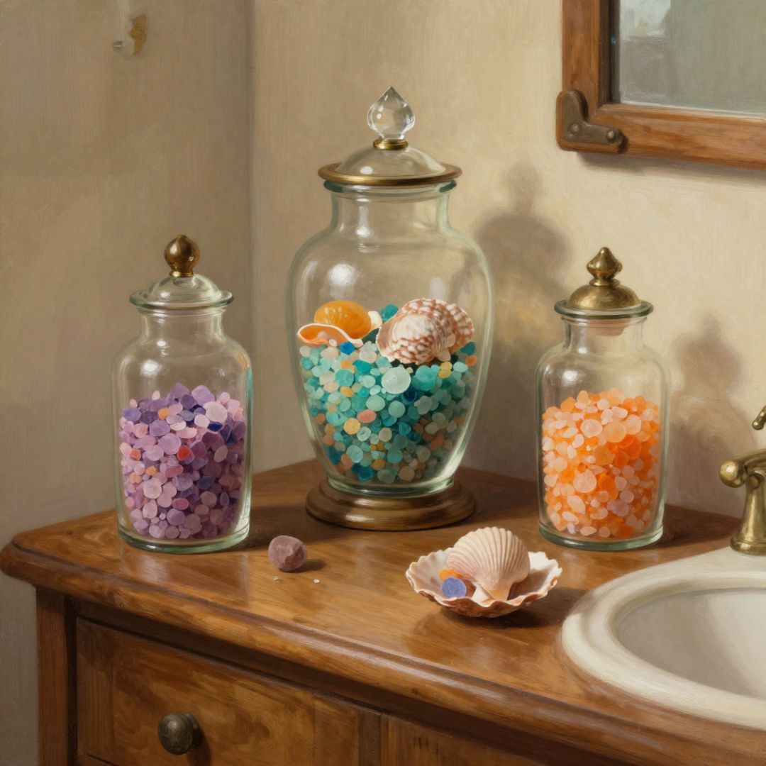 Apothecary Jar Decor Ideas for Bathroom Vanities That Look High-End