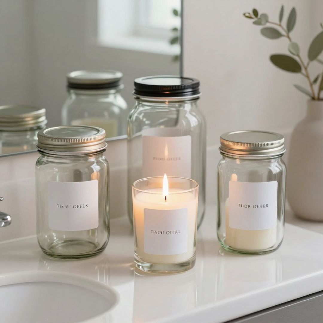 Budget-Friendly Jar Decor Ideas for Bathroom Vanities