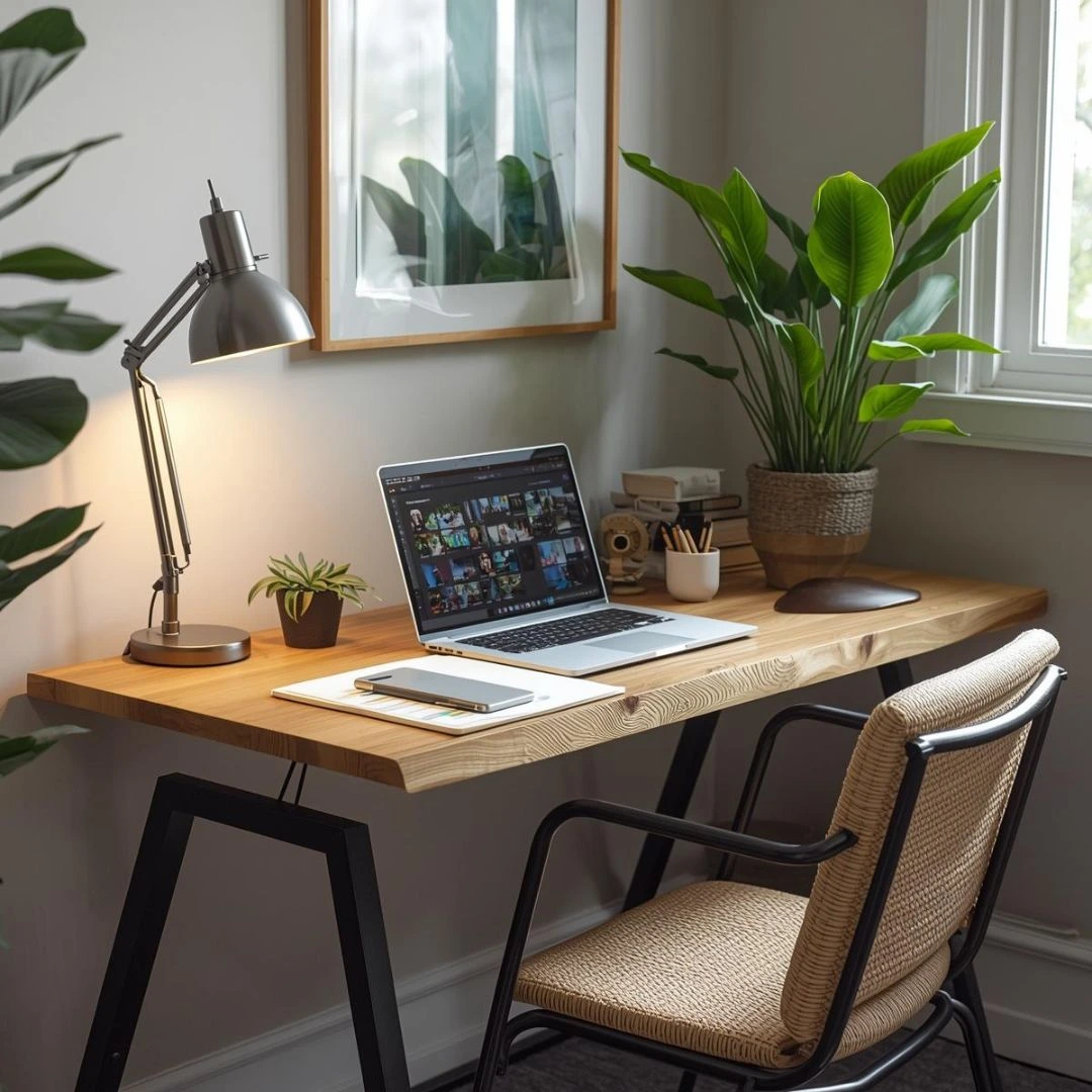 Designing a Modern Biophilic Desk Setup for Wellness