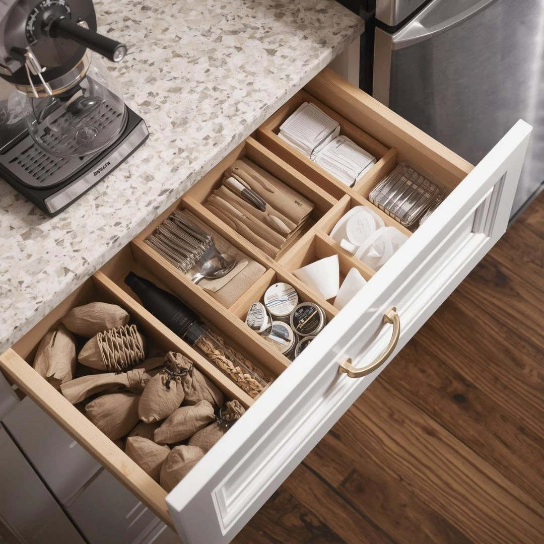 Drawer-Based Coffee Stations for Ultra-Small Kitchens
