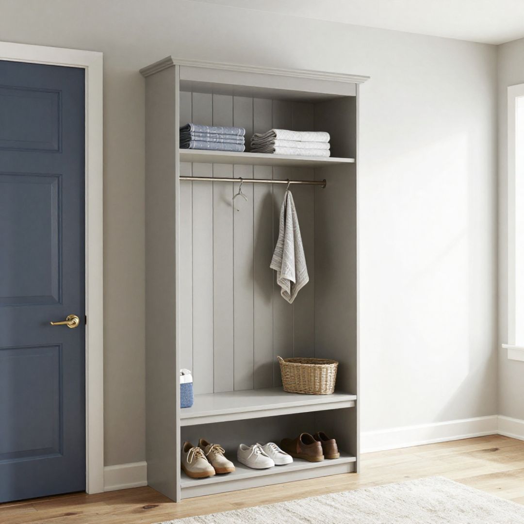 Entryway Mudroom Laundry Combo for Small Homes