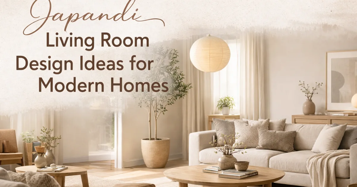 Japandi Living Room Design Ideas for Modern Homes