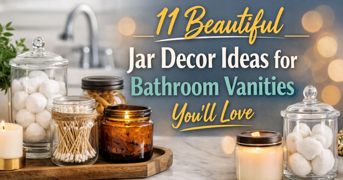 Jar Decor Ideas for Bathroom Vanities