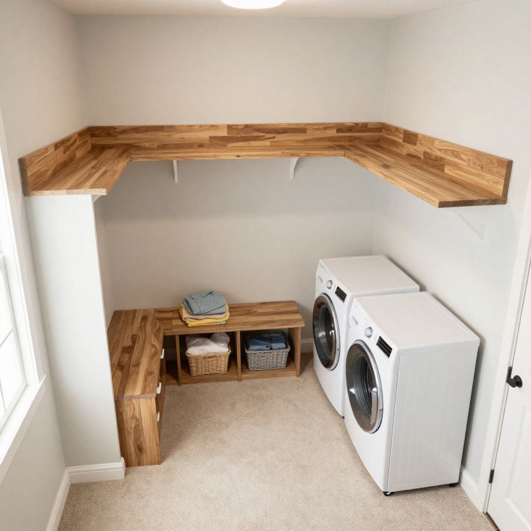 L-Shaped Mudroom Laundry Floor Plan That Feels Bigger Than It Is