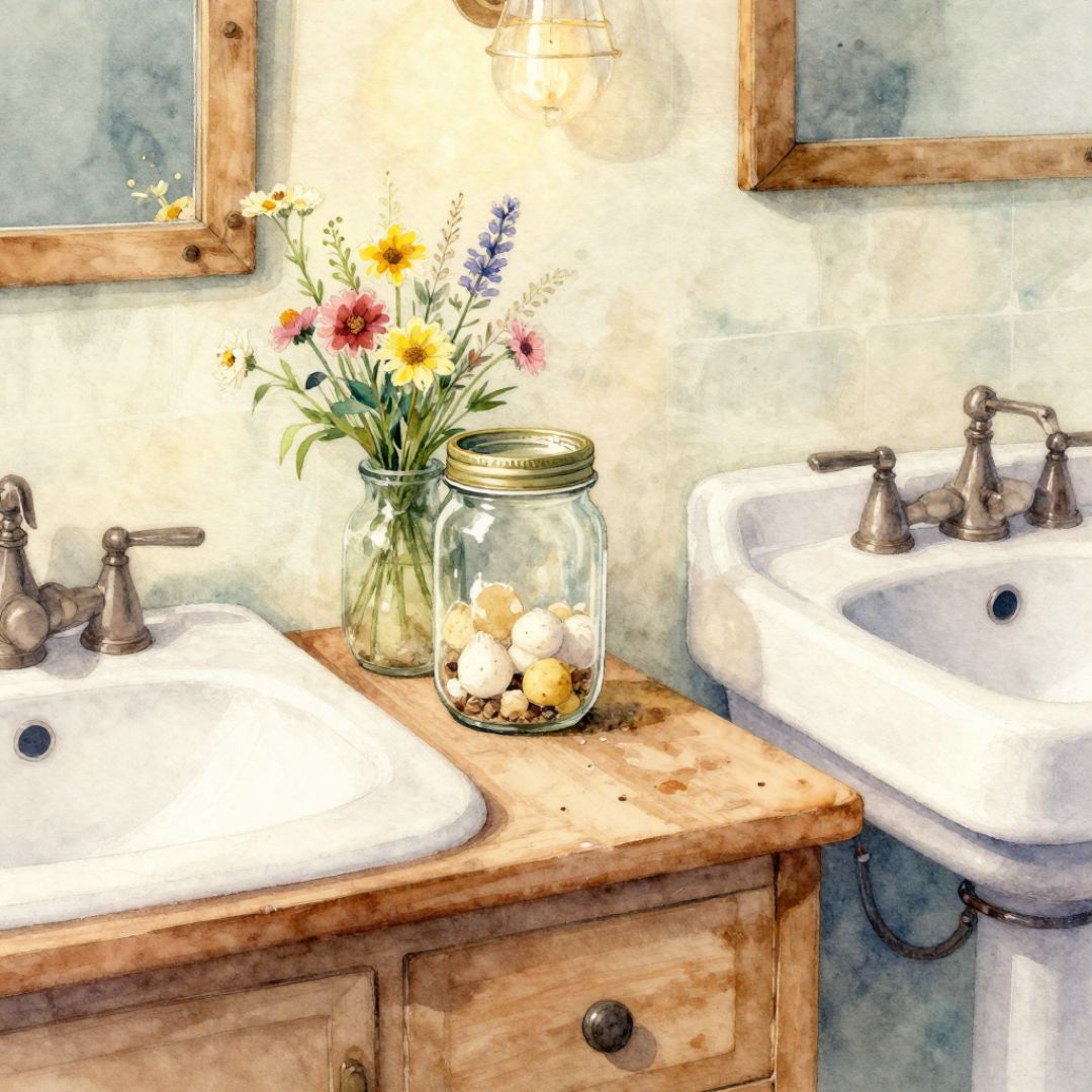 Mason Jar Decor Ideas for Bathroom Vanities with a Cozy Touch