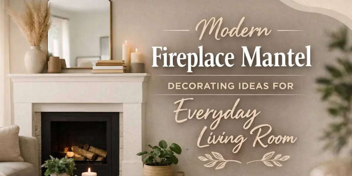 Modern Fireplace Mantel Decorating Ideas for Everyday Living Room