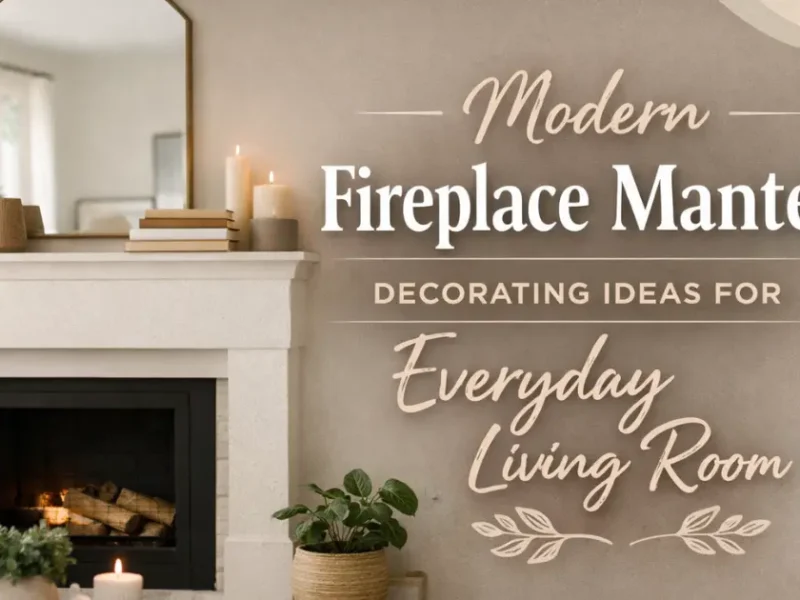 Modern Fireplace Mantel Decorating Ideas for Everyday Living Room
