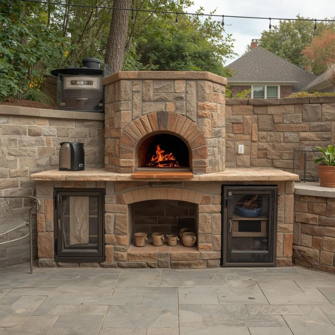 Outdoor Pizza Oven Station