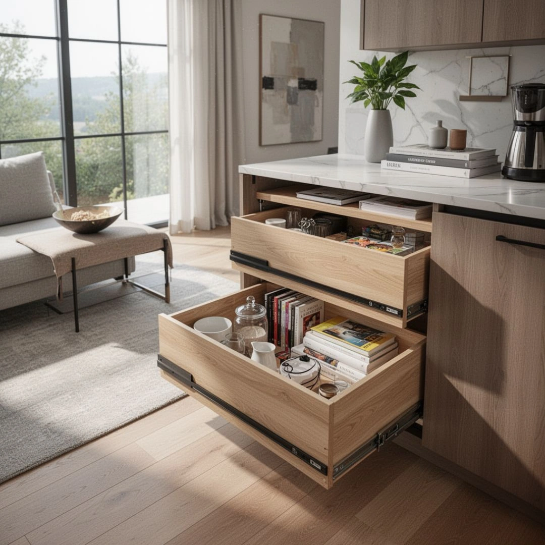 Pull-Out Storage Makes Everything Accessible