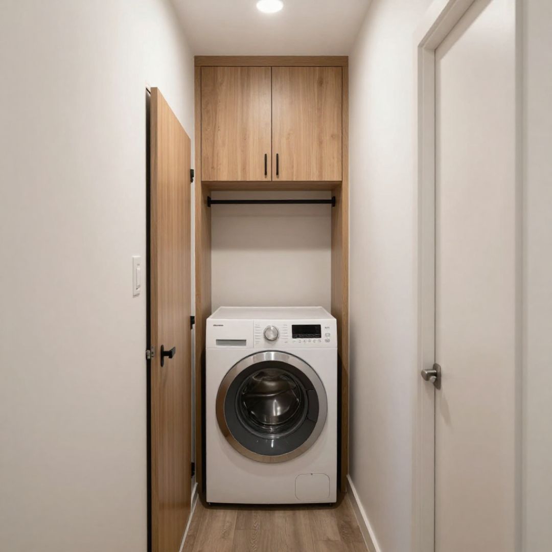 Skinny but Smart_ Mudroom Laundry Room for Hallway Spaces