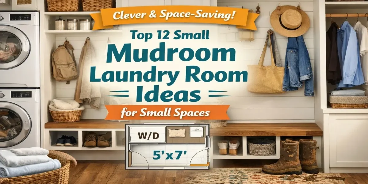 Top 12 Small Mudroom Laundry Room Ideas for Small Spaces