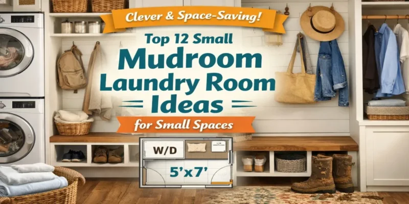 Top 12 Small Mudroom Laundry Room Ideas for Small Spaces