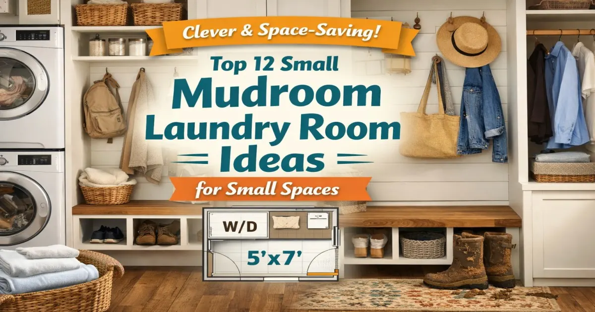 Top 12 Small Mudroom Laundry Room Ideas for Small Spaces Top 12 Small Mudroom Laundry Room Ideas for Small Spaces