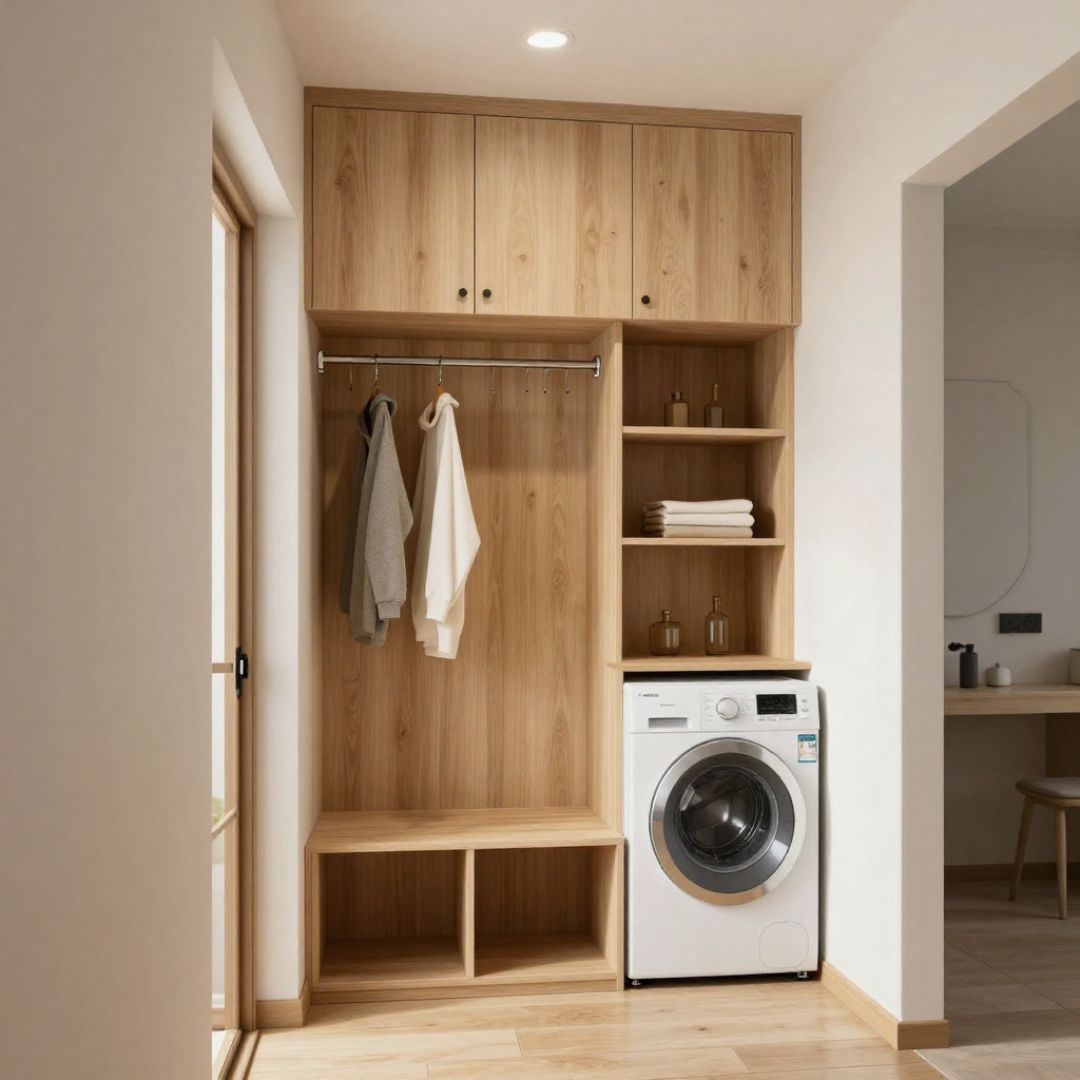 Vertical Storage Mudroom Laundry Room (Small Floor, Big Impact)