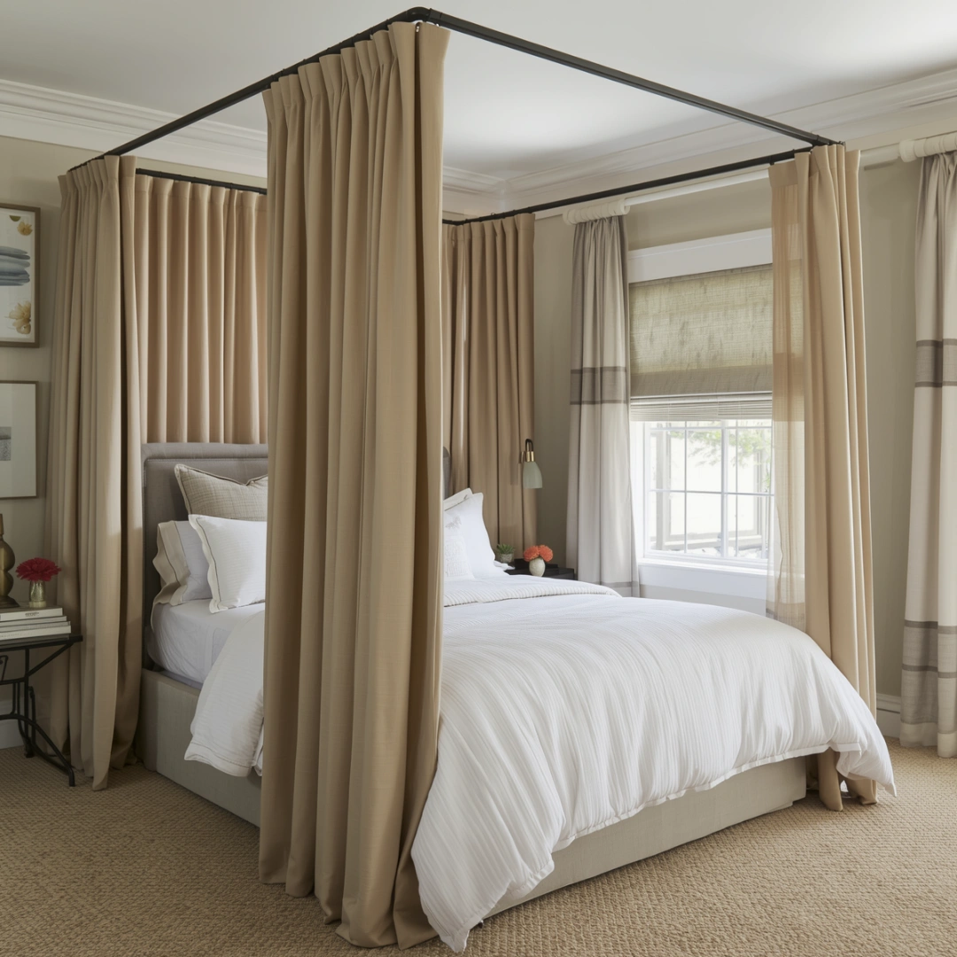 Curtains Are Your Best Friend in a Shared Bedroom