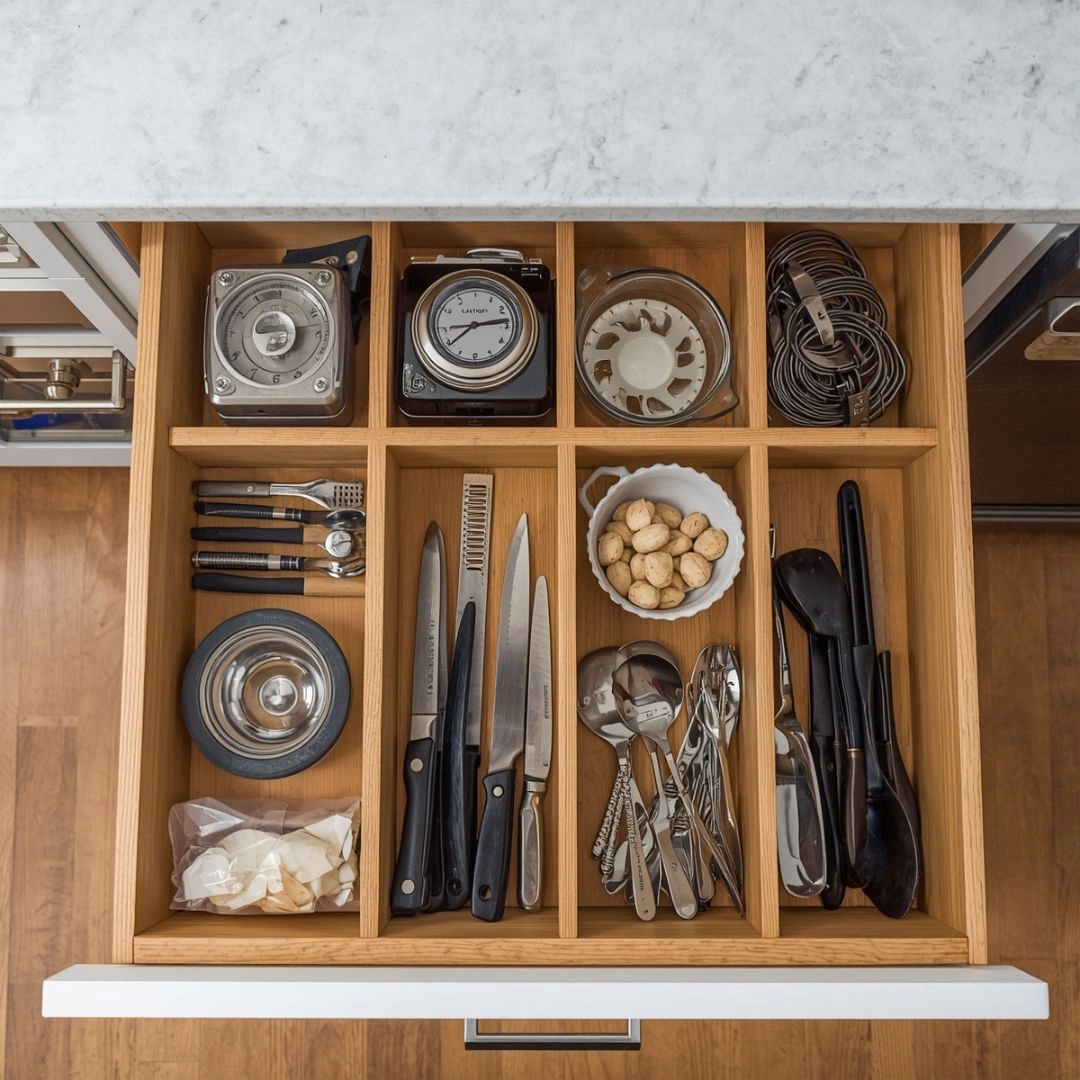 Empty Everything to Start Organizing Kitchen Drawers