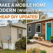 how to make a mobile home look modern
