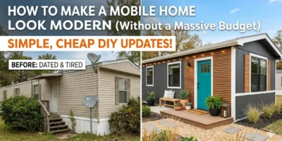 how to make a mobile home look modern