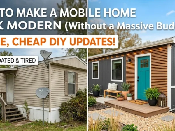 how to make a mobile home look modern