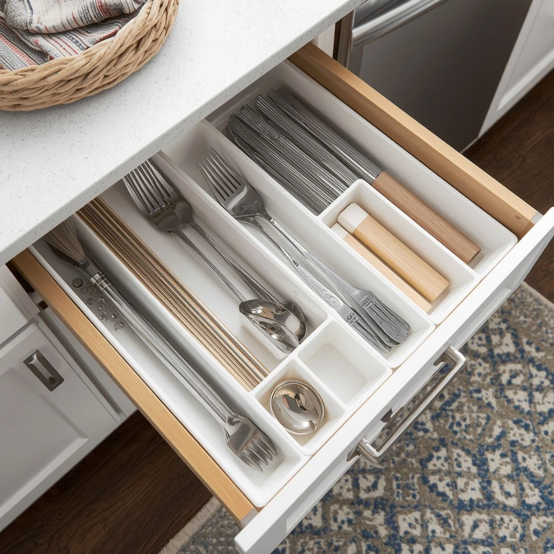 Use Drawer Dividers for Better Kitchen Drawer Organization