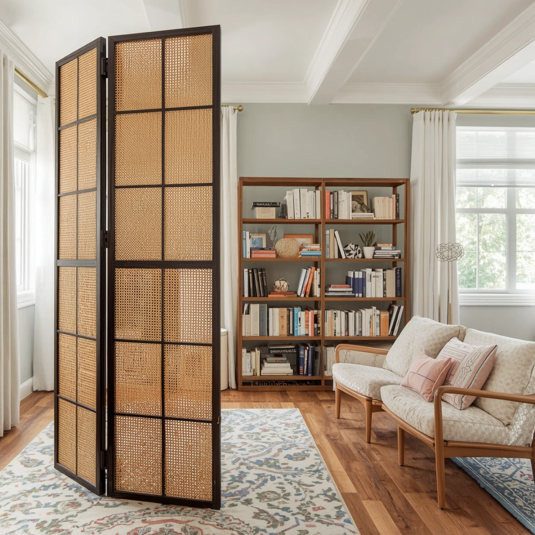Use a Room Divider or Partition Screen — The Classic That Never Gets Old
