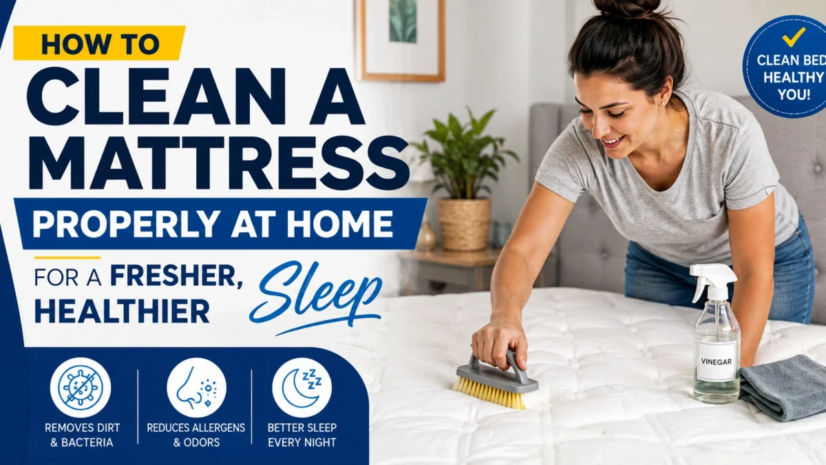 How to Clean a Mattress Properly at Home for a Fresher Healthier Sleep How to Clean a Mattress Properly at Home for a Fresher Healthier Sleep