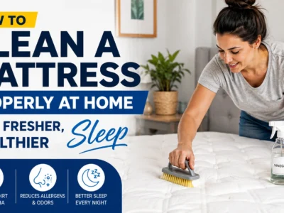 How to Clean a Mattress Properly at Home for a Fresher Healthier Sleep